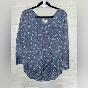 COMO BLU women’s long sleeve top blouse Sz XL ✨